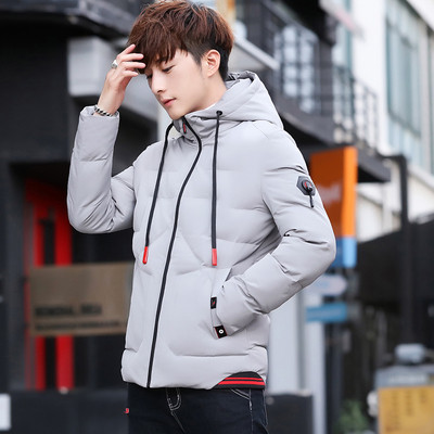 Модерно мъжко яке с качулка в четири цвята