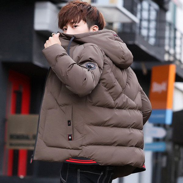 Модерно мъжко яке с качулка в четири цвята