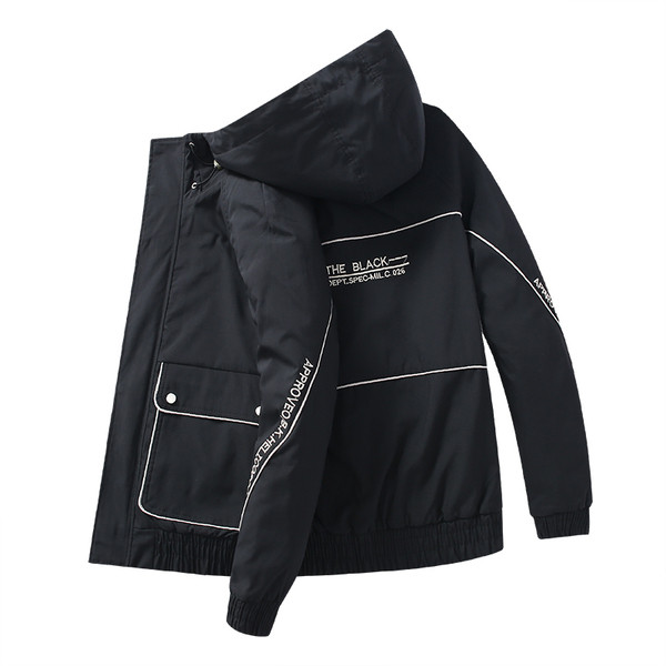 Уникално мъжко яке за зимата с качулка в четири цвята