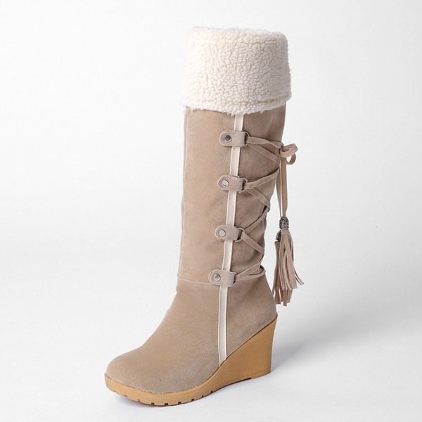 Топли зимни ботуши за зимата в три цвята