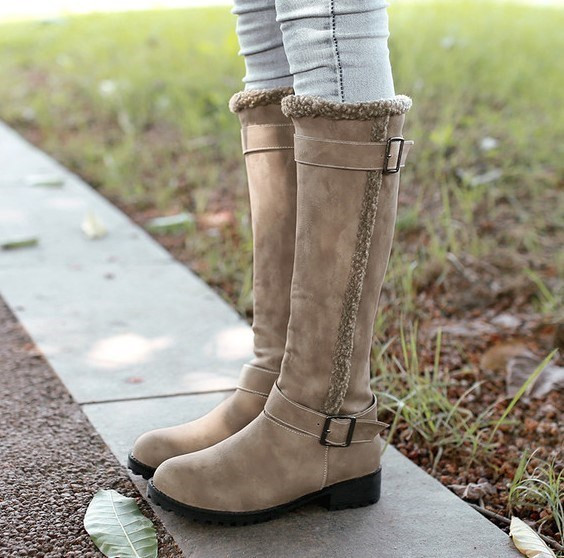 Дамски ботуши за зимата в три цвята