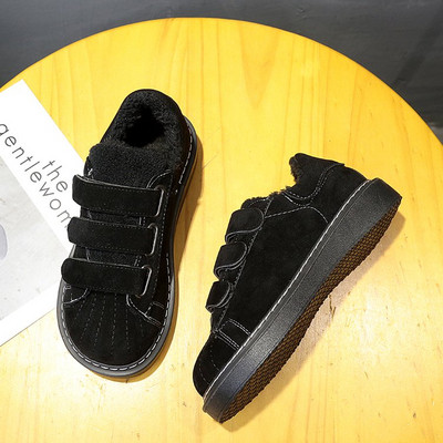 Ежедневни дамски маратонки с лепенки в черен и кафяв цвят - два модела