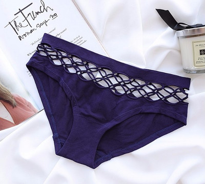 Дамски модерни бикини в син и сив цвят