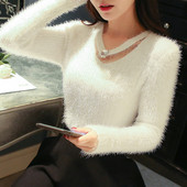 Bluză de damă modernă cu decolteu în V în mai multe culori