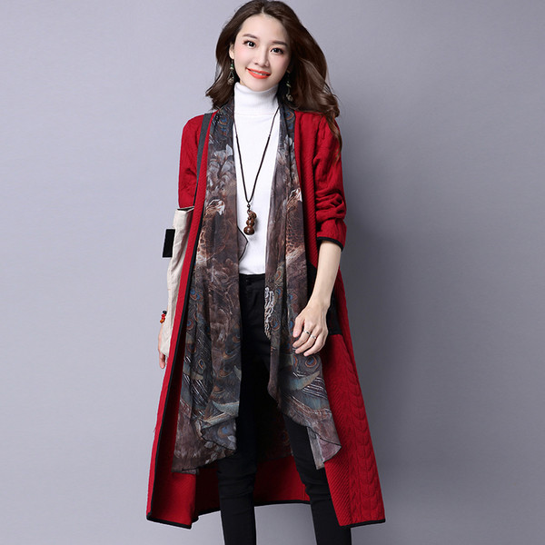 Стилна дамска дълга жилетка в три цвята