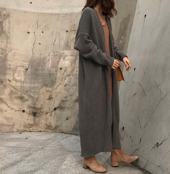 Cardigan lung de dama in doua culori