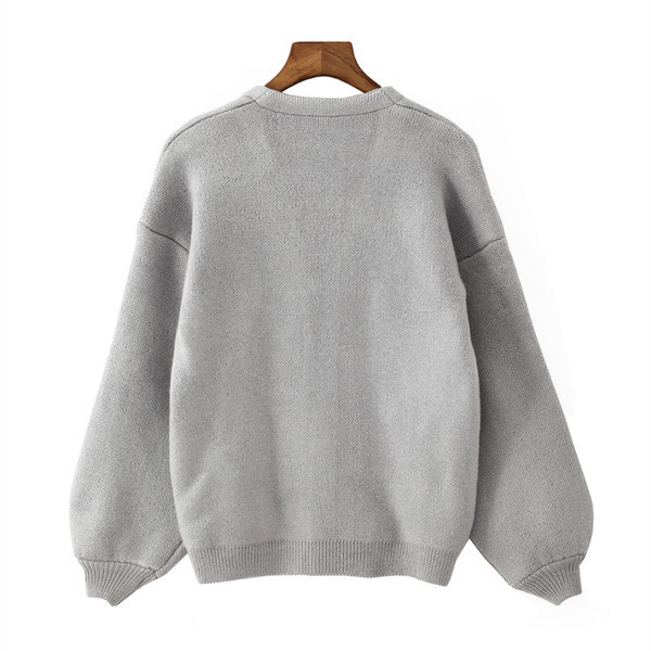 Cardigan scurt de damă elegant în două culori - roșu și gri