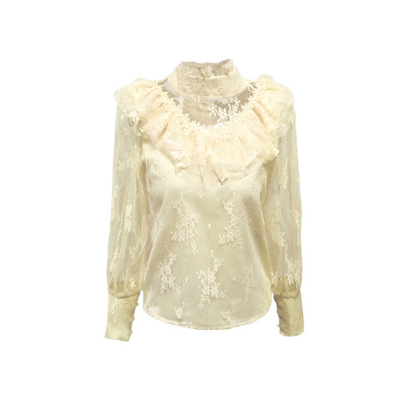 Cămașă modernă din dantelă în trei culori