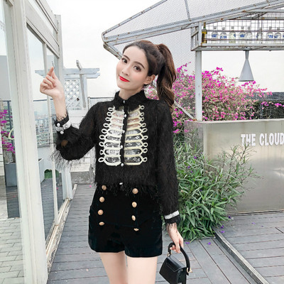 Дамска модерна риза в два цвята - бял и черен