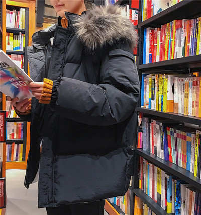 Modern férfi téli kabát kapucnival több színben