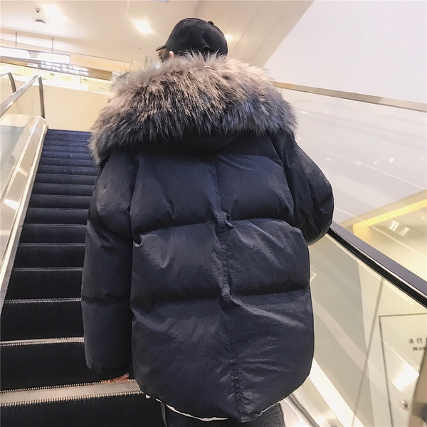 Geaca de iarna barbati moderna cu gluga in mai multe culori