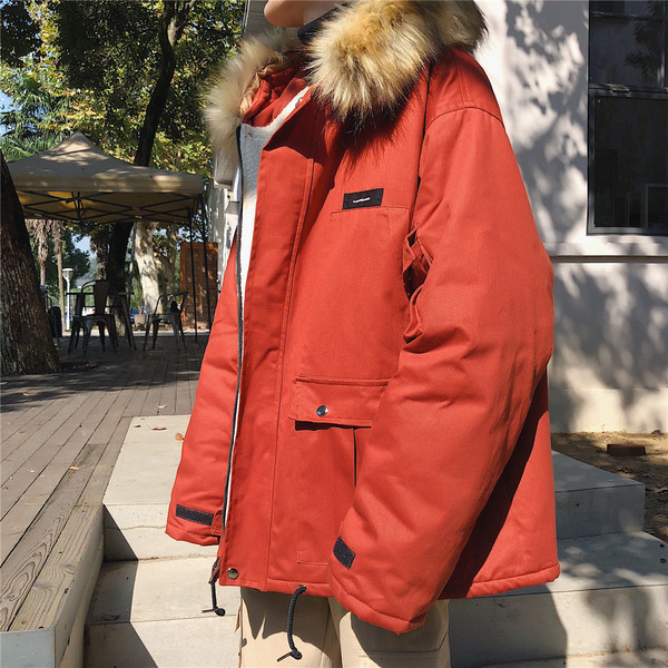 Мъжко ежедневно яке в няколко цвята с качулка с пух