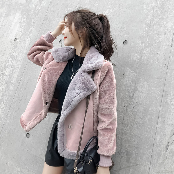 Зимно дамско палто с мека подплата 