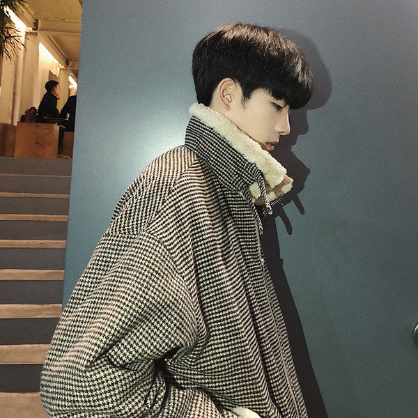 Стилно мъжко яке с висока яка и мека подплата в няколко цвята