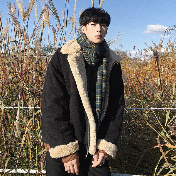 Стилно мъжко яке с висока яка и мека подплата в няколко цвята