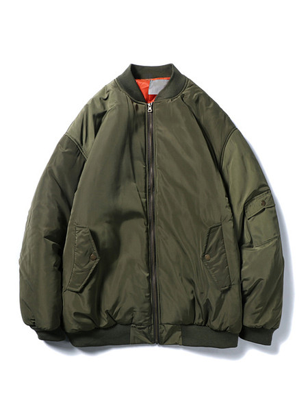 Ежедневно мъжко яке с О-образна яка в зелен и черен цвят