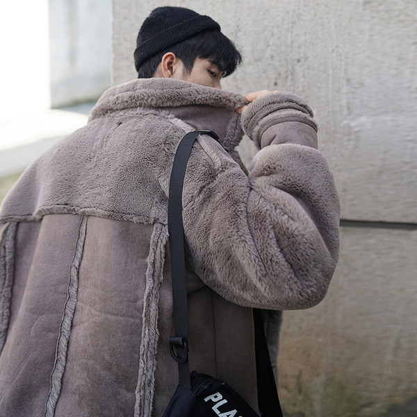 Стилно мъжко зимно яке в два цвята