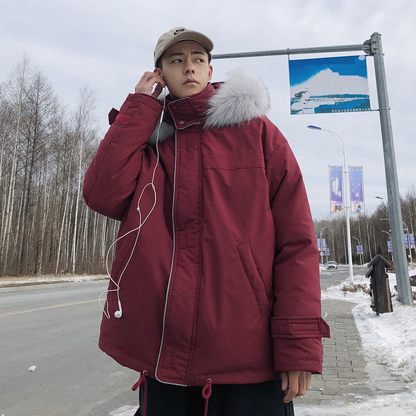 Geaca de zi cu gluga pentru barbati in trei culori