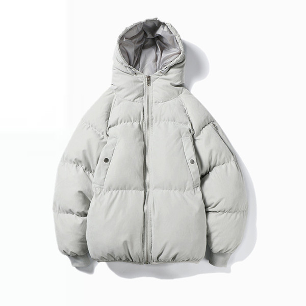 Мъжко зимно яке с качулка в два цвята