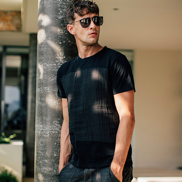 Мъжка ежедневна тениска с къс ръкав