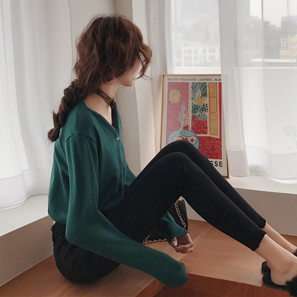 Дамски дънки Slim модел с висока талия в черен цвят