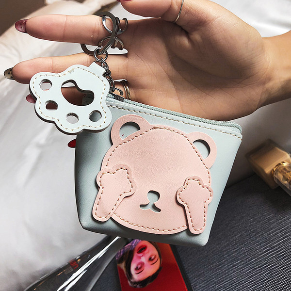 Малко дамско портмоне с цип в четири цвята