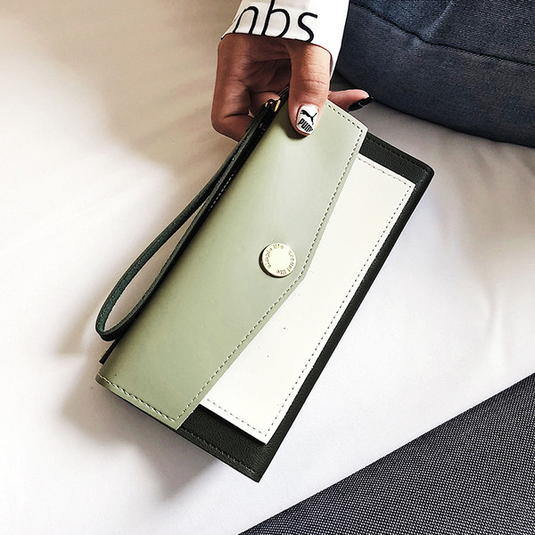 Стилен дамски портфейлот еко кожа два модела в пет цвятаот еко кожа