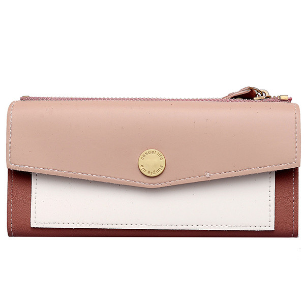 Стилен дамски портфейлот еко кожа два модела в пет цвятаот еко кожа