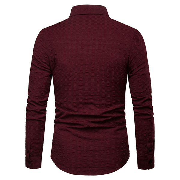 Cămașă modernă pentru bărbați în roșu, albastru și negru