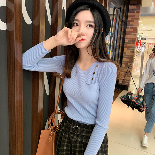 Bluza casual dama cu buzunar in mai multe culori