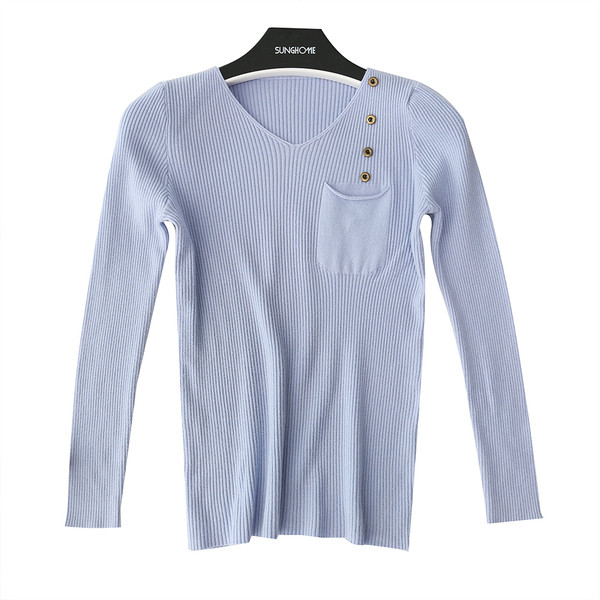 Bluza casual dama cu buzunar in mai multe culori