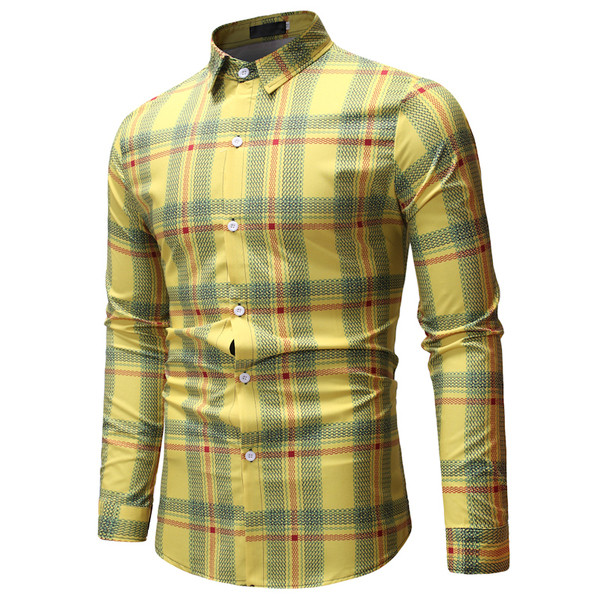 Cămașă bărbătească în carouri în mai multe culori