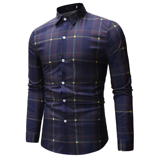 Cămașă bărbătească în carouri în mai multe culori