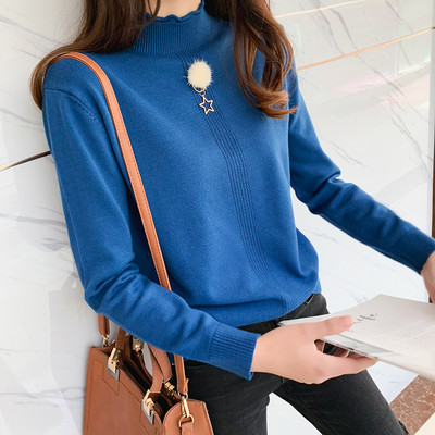 Bluza de dama eleganta cu element metalic in mai multe culori