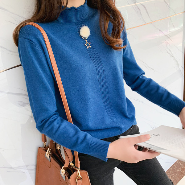 Bluza de dama eleganta cu element metalic in mai multe culori