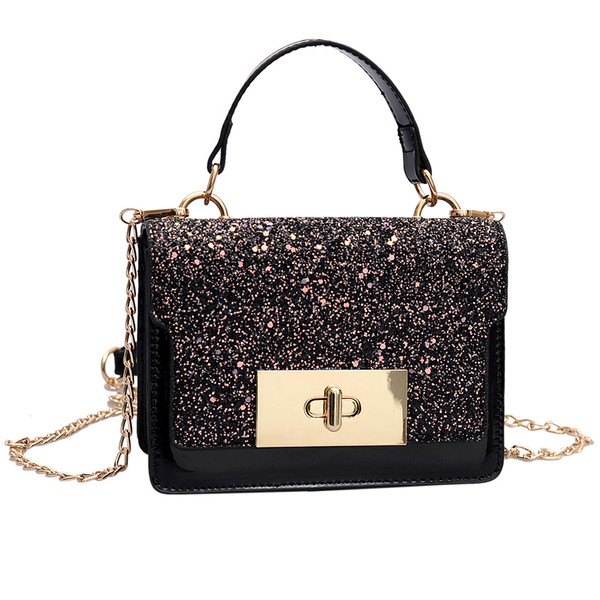 Geanta de dama eleganta din piele ecologica cu inchidere metalica in doua culori