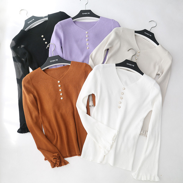 Bluza de dama eleganta cu maneci lotus in mai multe culori