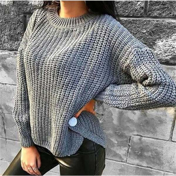 Pulover de dama modern model larg in mai multe culori