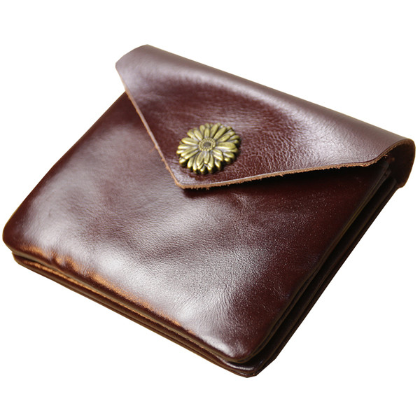 Portofel mic pentru barbati cu decor metalic in mai multe culori