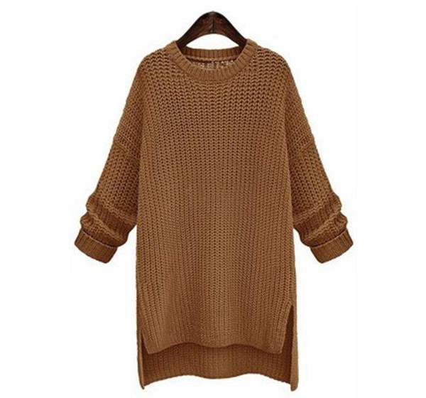 НОВО Стилен дамски пуловер дълъг модел в няколко цвята 