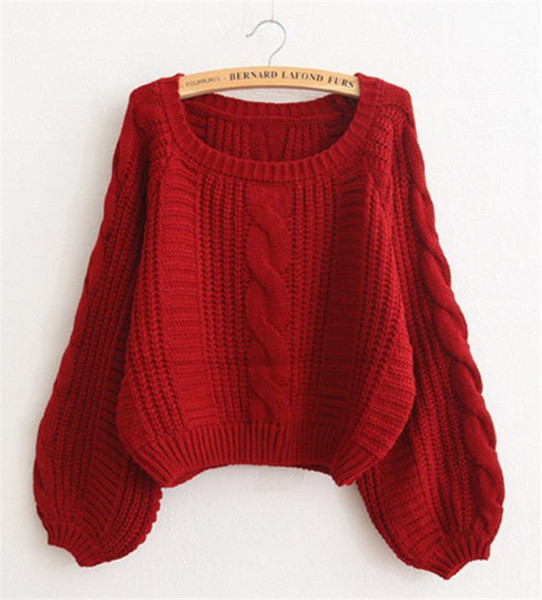 HIT Pulover de iarna de dama actual model scurt in mai multe culori