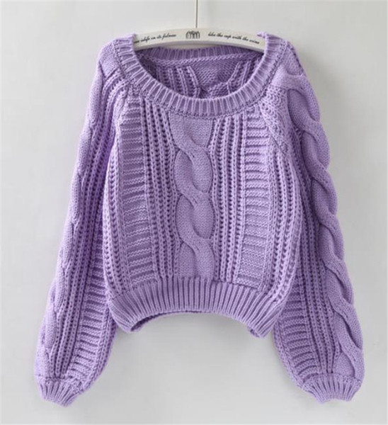 HIT Pulover de iarna de dama actual model scurt in mai multe culori