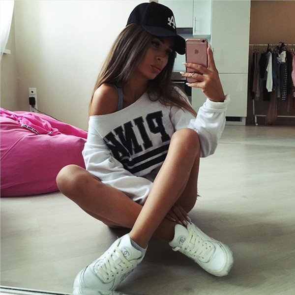 Γυναικεία αθλητική casual λευκή μπλούζα