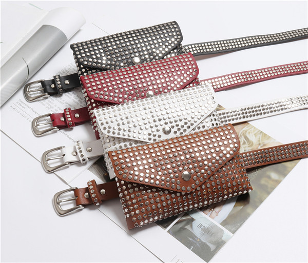 Γυναικείο ζώνη με πορτοφόλι σε μεταλλικό καπέλο σε διάφορα χρώματα