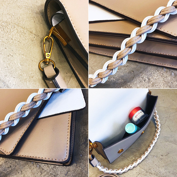 Уникална дамска чанта от еко кожа в три цвята