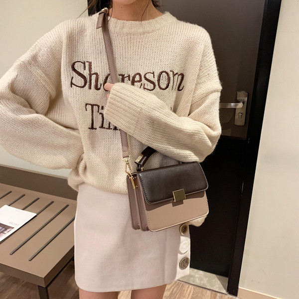 Модерна дамска чанта от еко кожа - четири цвята