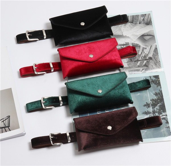 Стилен дамски колан с портфейл в няколко цвята