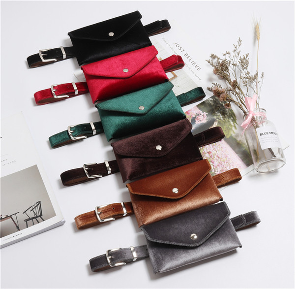 Стилен дамски колан с портфейл в няколко цвята