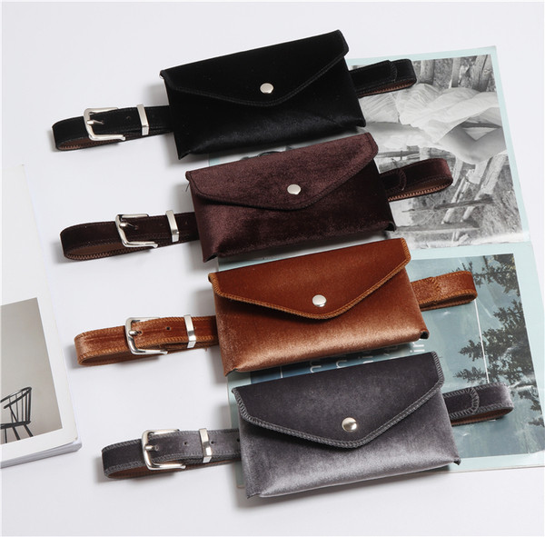 Стилен дамски колан с портфейл в няколко цвята