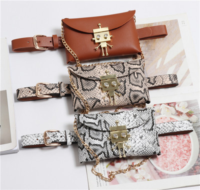 HIT women`s belt with removable bag with metal decoration in several colors